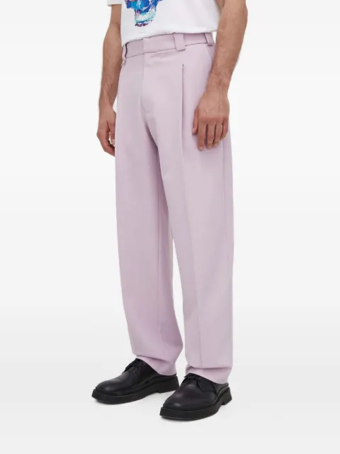 Won Hundred belt-loop pleated-design trousers