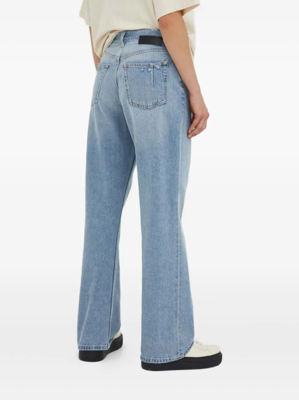  Won Hundred Distressed-detail Trousers - Blue 