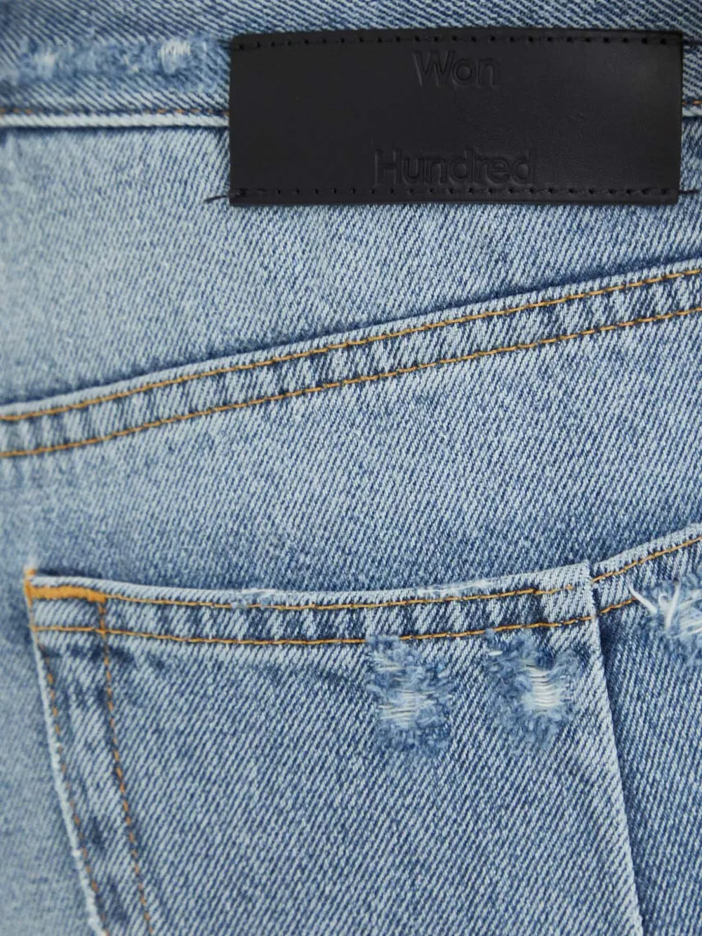 Won Hundred Broek met gerafeld detail Blauw