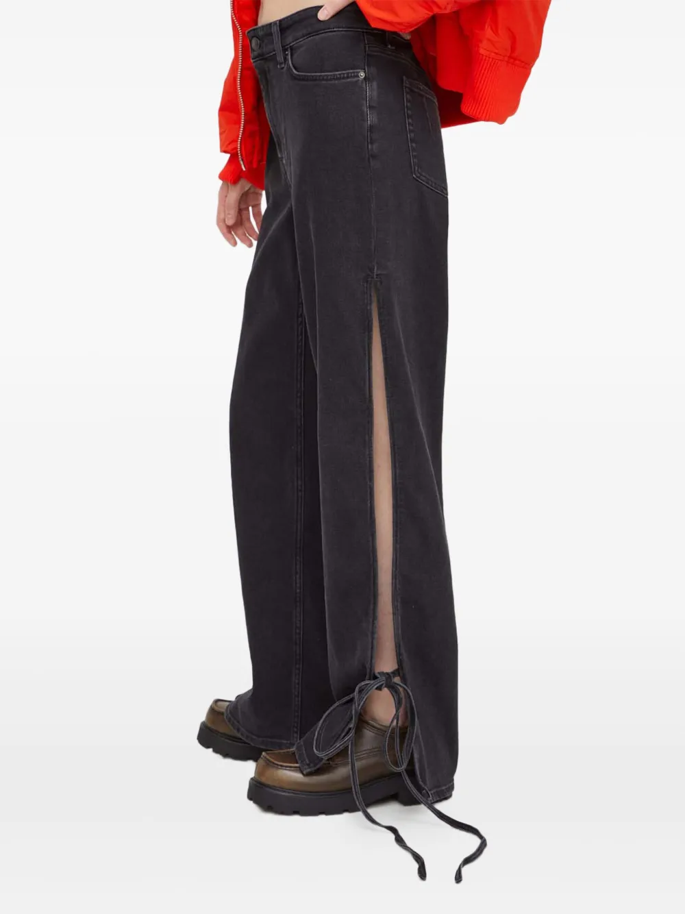 Won Hundred Broek met gespleten strik Grijs