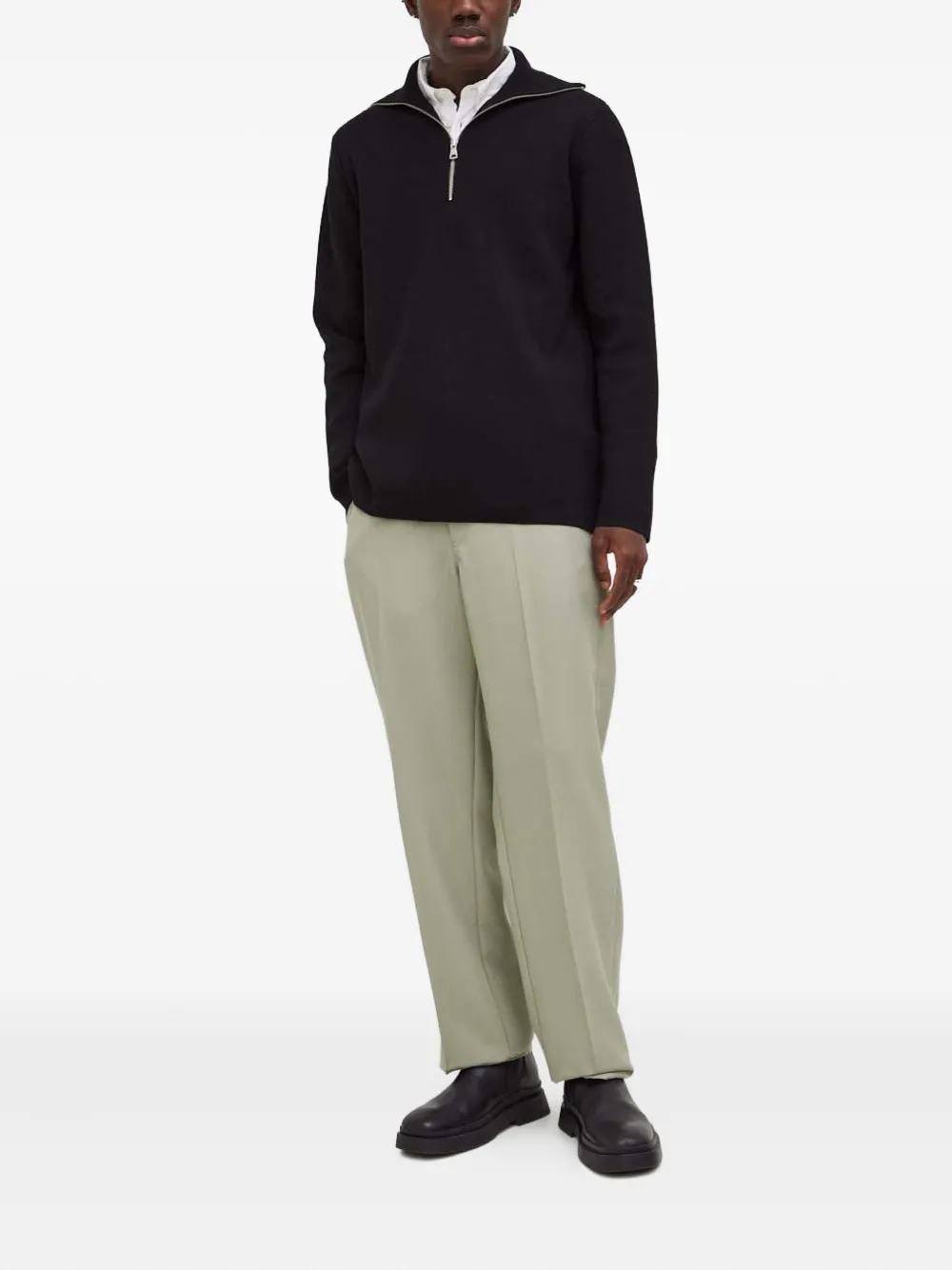 Won Hundred zip-detail sweater - Zwart