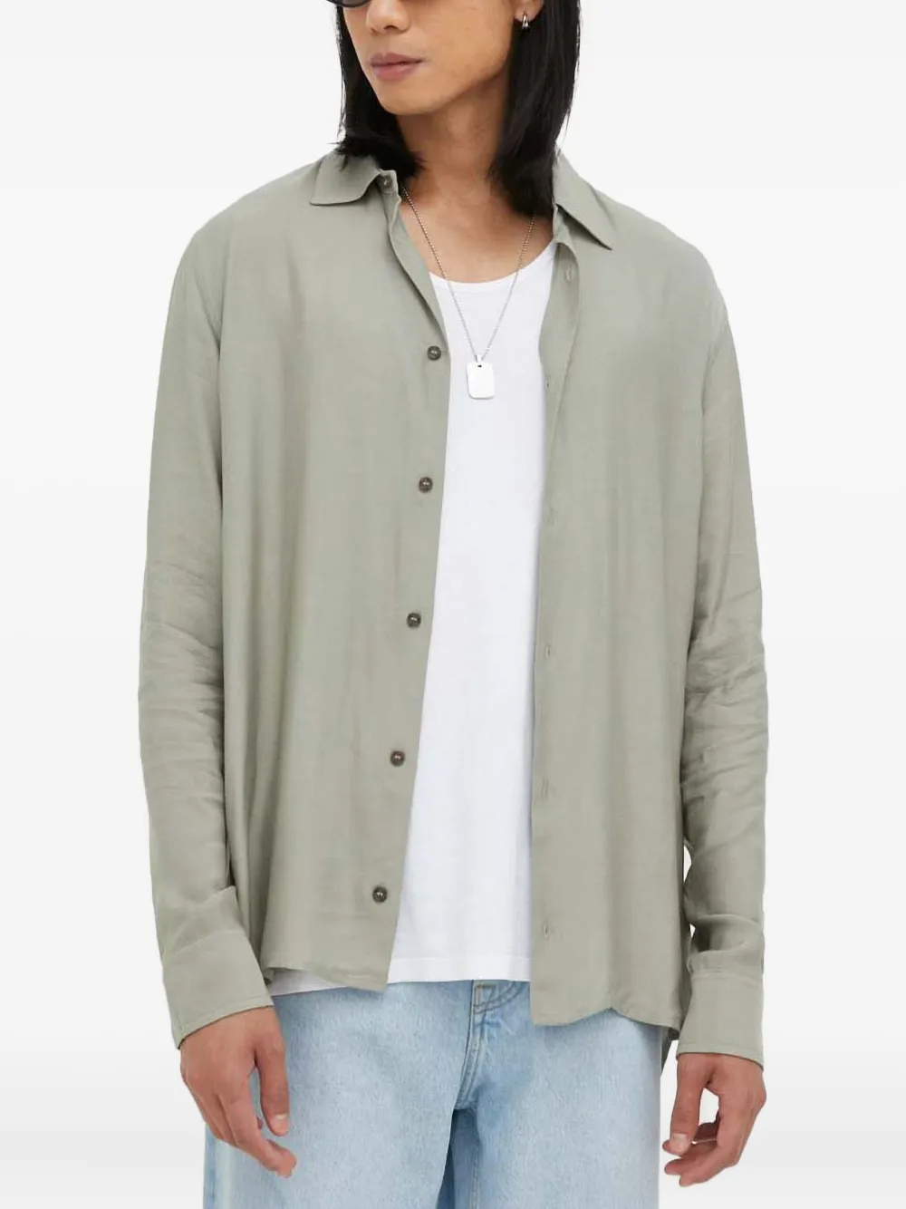 Won Hundred button-fastening shirt | verde | Image 1