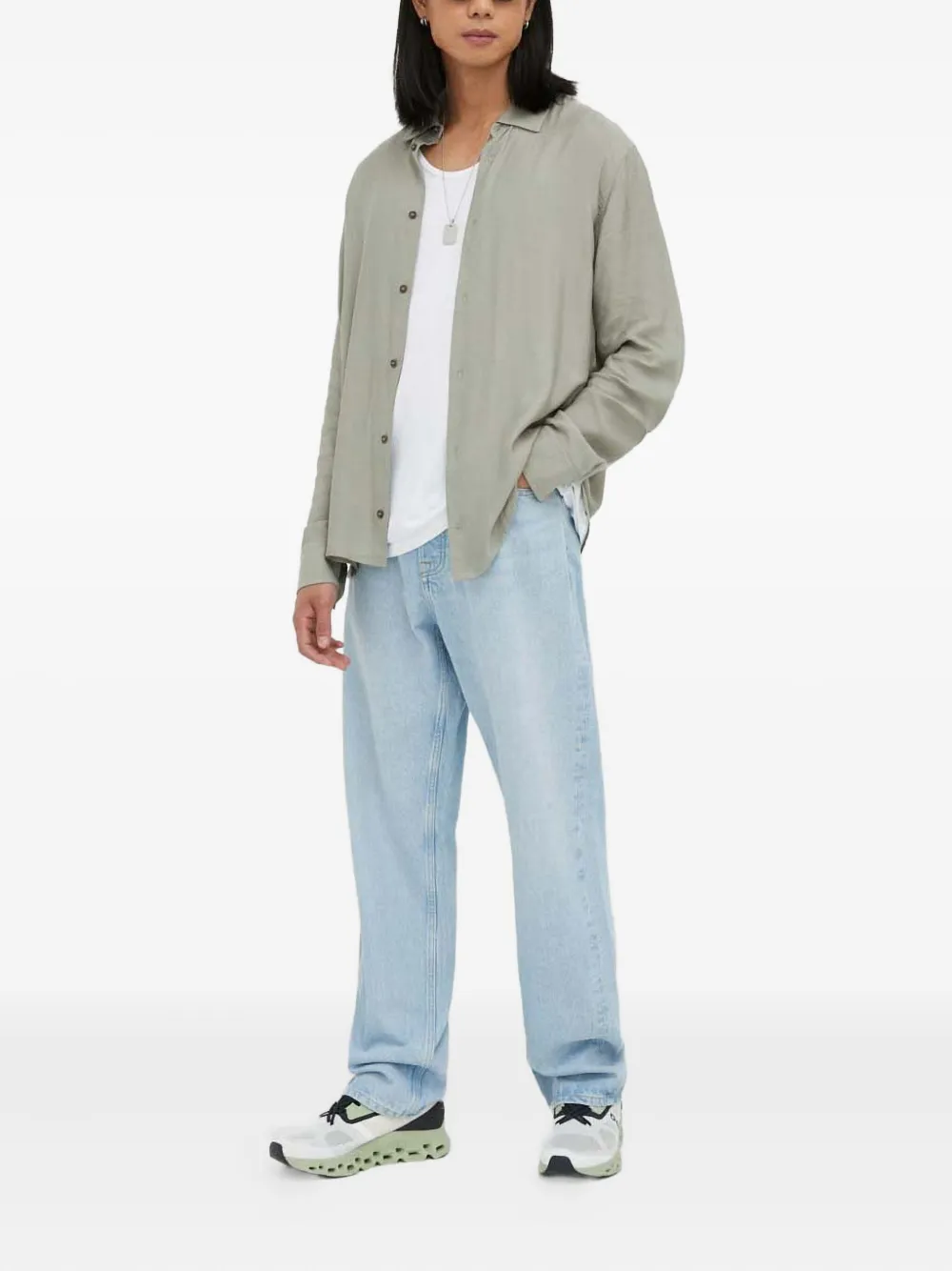 Won Hundred button-fastening shirt - Groen