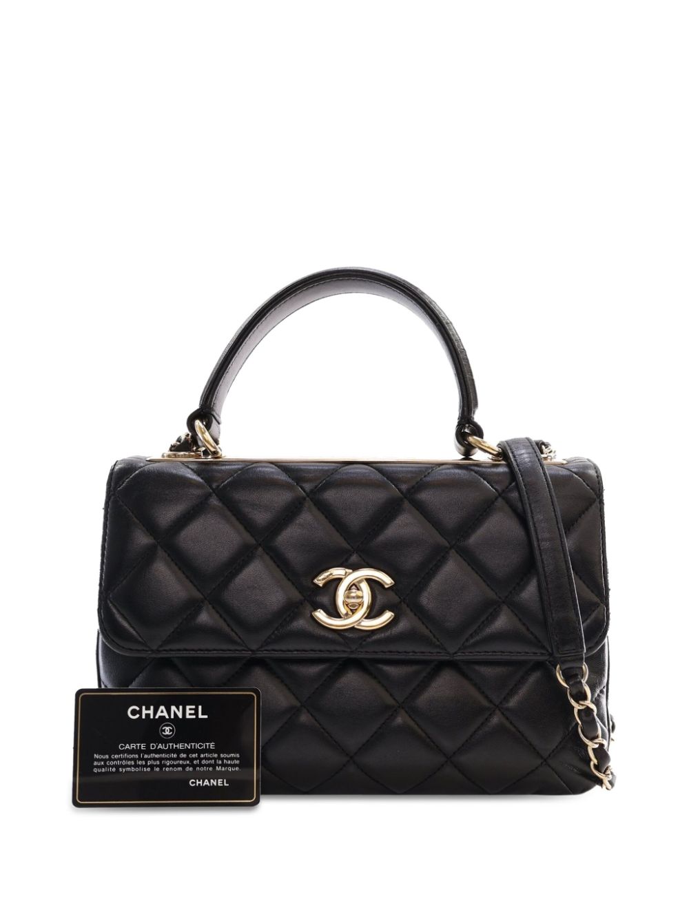 CHANEL 2014-2015 Small Lambskin Trendy CC Flap satchel Women