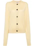 Jil Sander crew-neck cardigan - Yellow