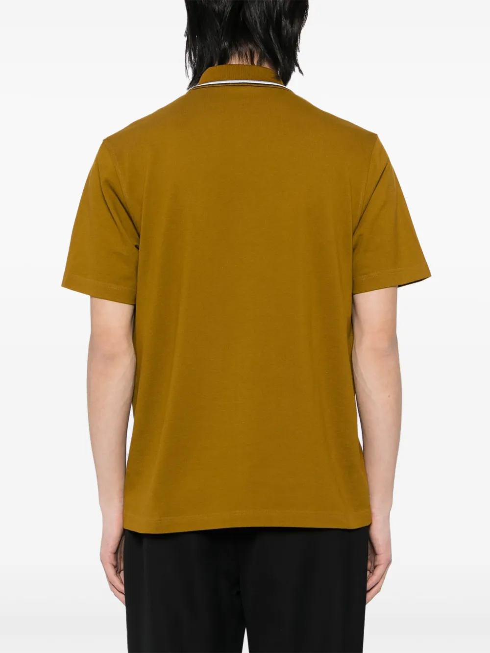 FERRAGAMO LOGO-EMBROIDERED POLO SHIRT