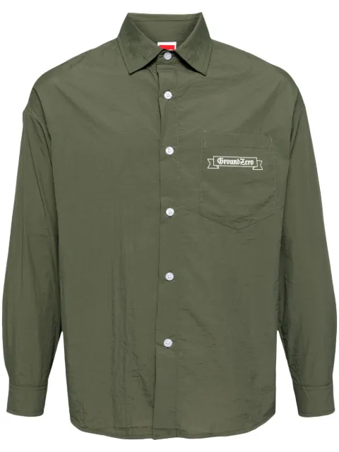 Ground Zero logo long-sleeve shirt