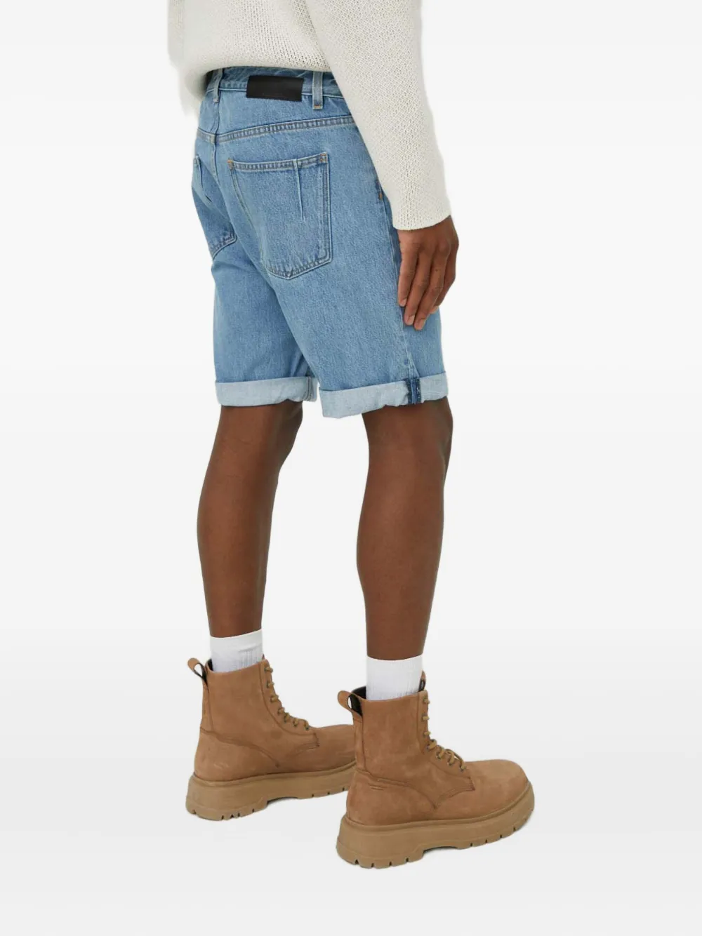 Won Hundred Shorts met cuffs Blauw