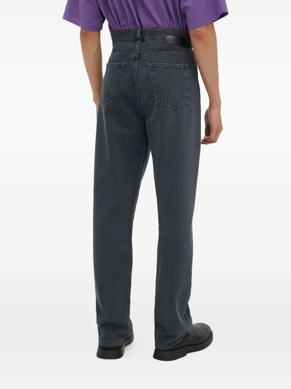 Won Hundred Jeans met riemlussen Zwart