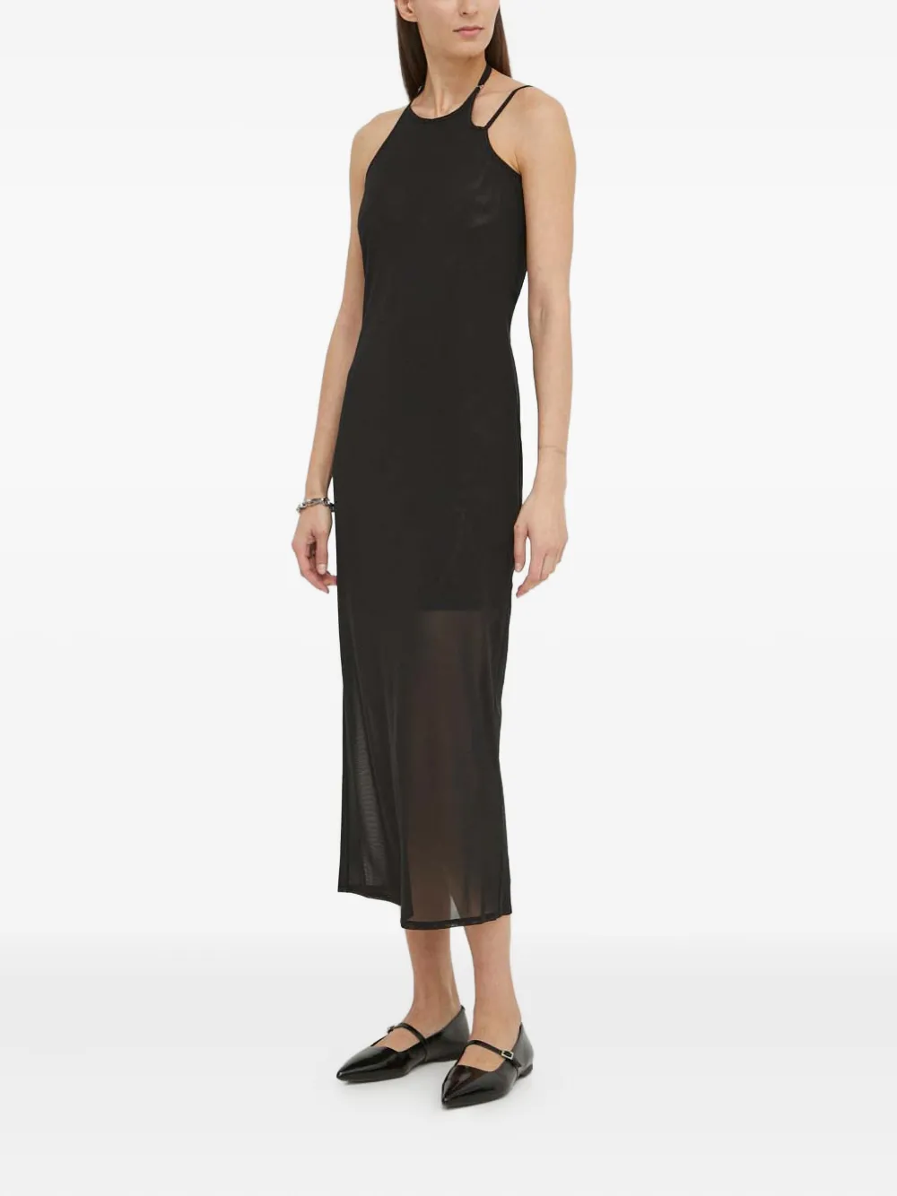 Won Hundred sleeveless midi dress - Zwart