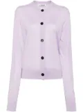 Jil Sander crew-neck cardigan - Purple