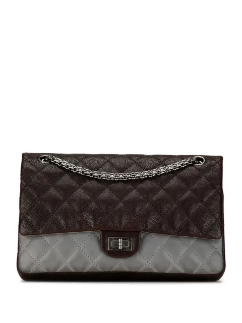 CHANEL Pre-Owned 2010-2011 Caviar and Iridescent Calfskin Reissue 2.55 Double Flap 226 shoulder bag