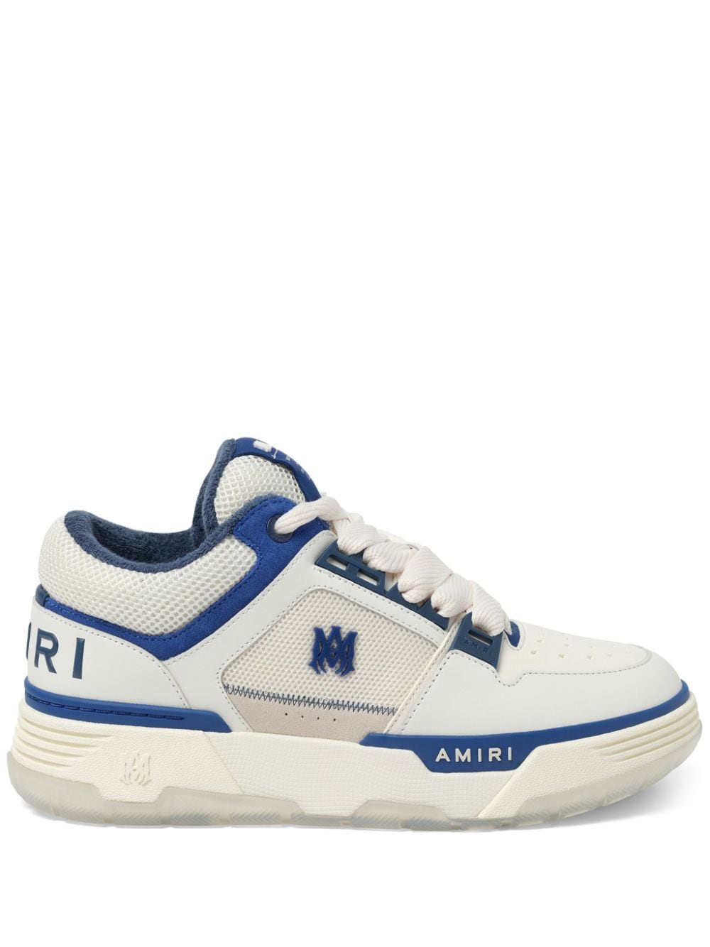 AMIRI MA-1 panelled leather sneakers White