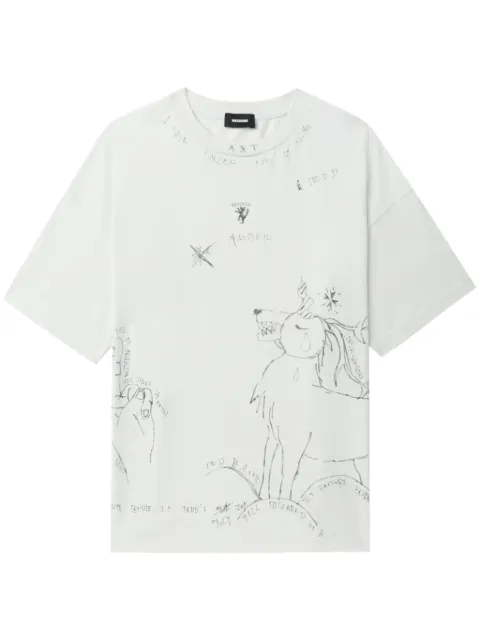 We11done graphic-print cotton t-shirt