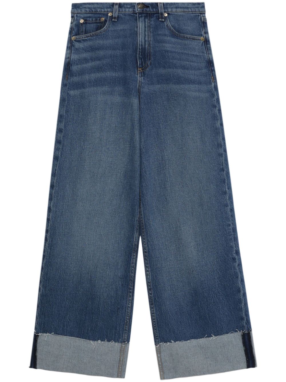 Rag & bone Jeans met wijde pijpen Blauw