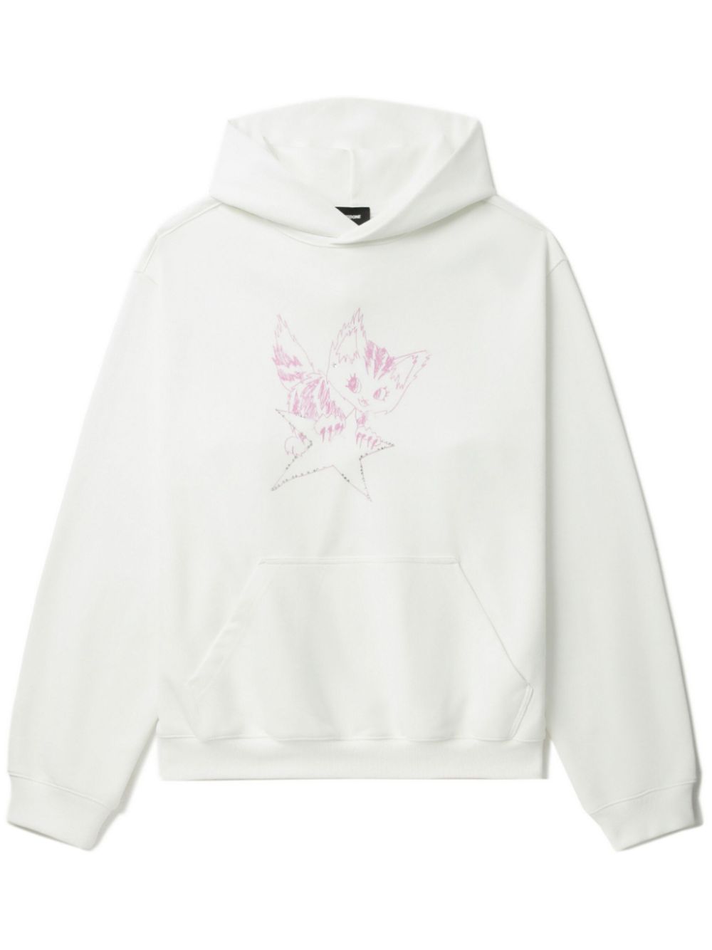 We11done Monster hoodie - White