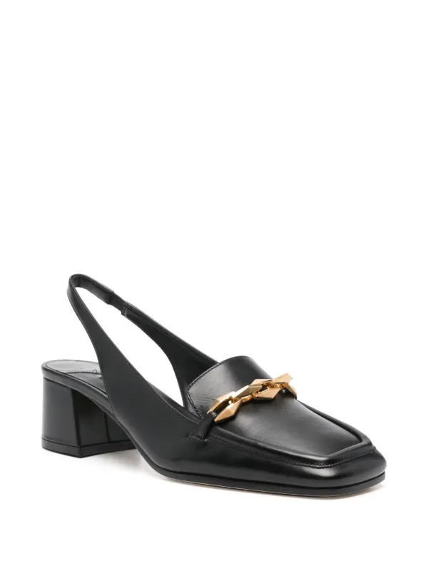 Jimmy Choo 45mm Diamond Tilda Slingback Pumps | Black | FARFETCH