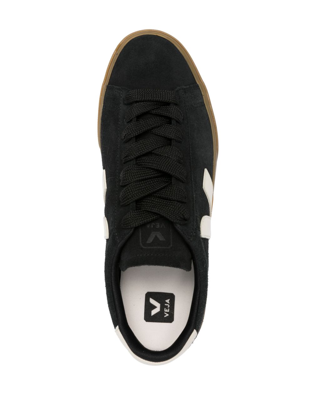 Shop Veja Campo Sneakers In Black