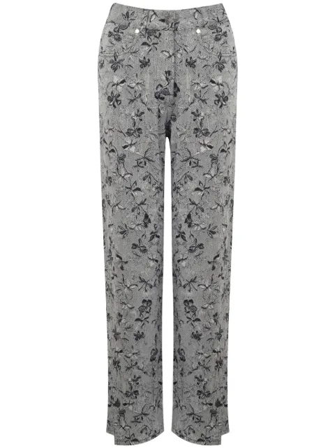 Ports 1961 floral-print straight-leg jeans