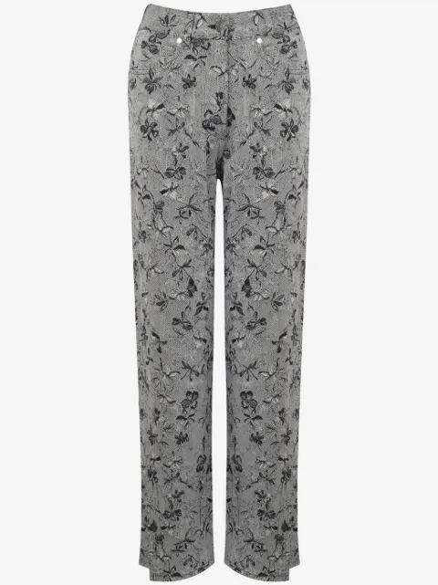 Ports 1961 floral-print straight-leg jeans