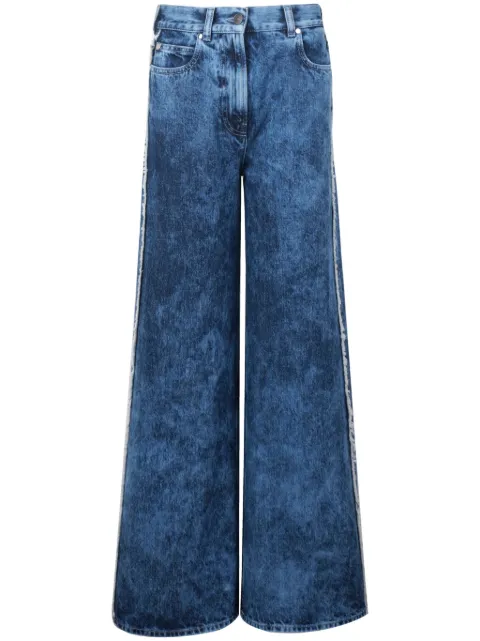 Ports 1961 Unique jacquard wide-leg jeans