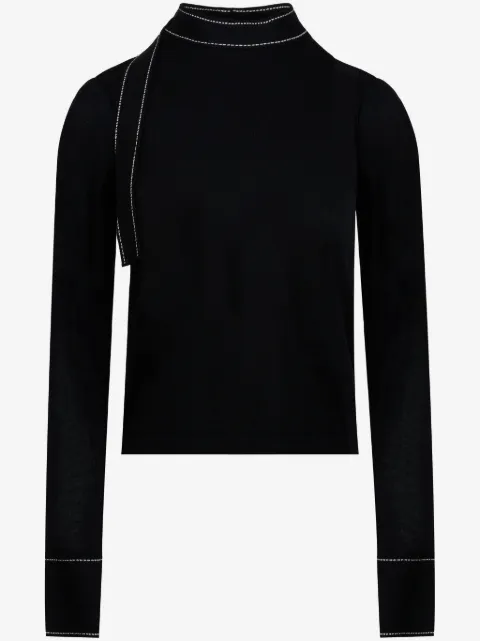 Ports 1961 contrast-stitching sweater