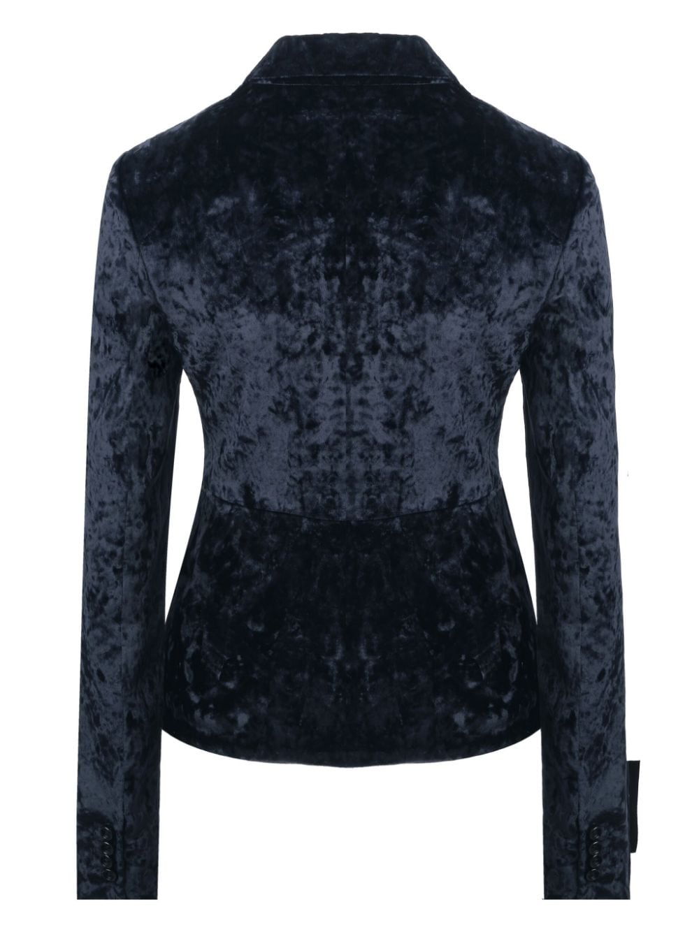 Shop Ports 1961 Ice Floral Velvet-effect Blazer In Blue