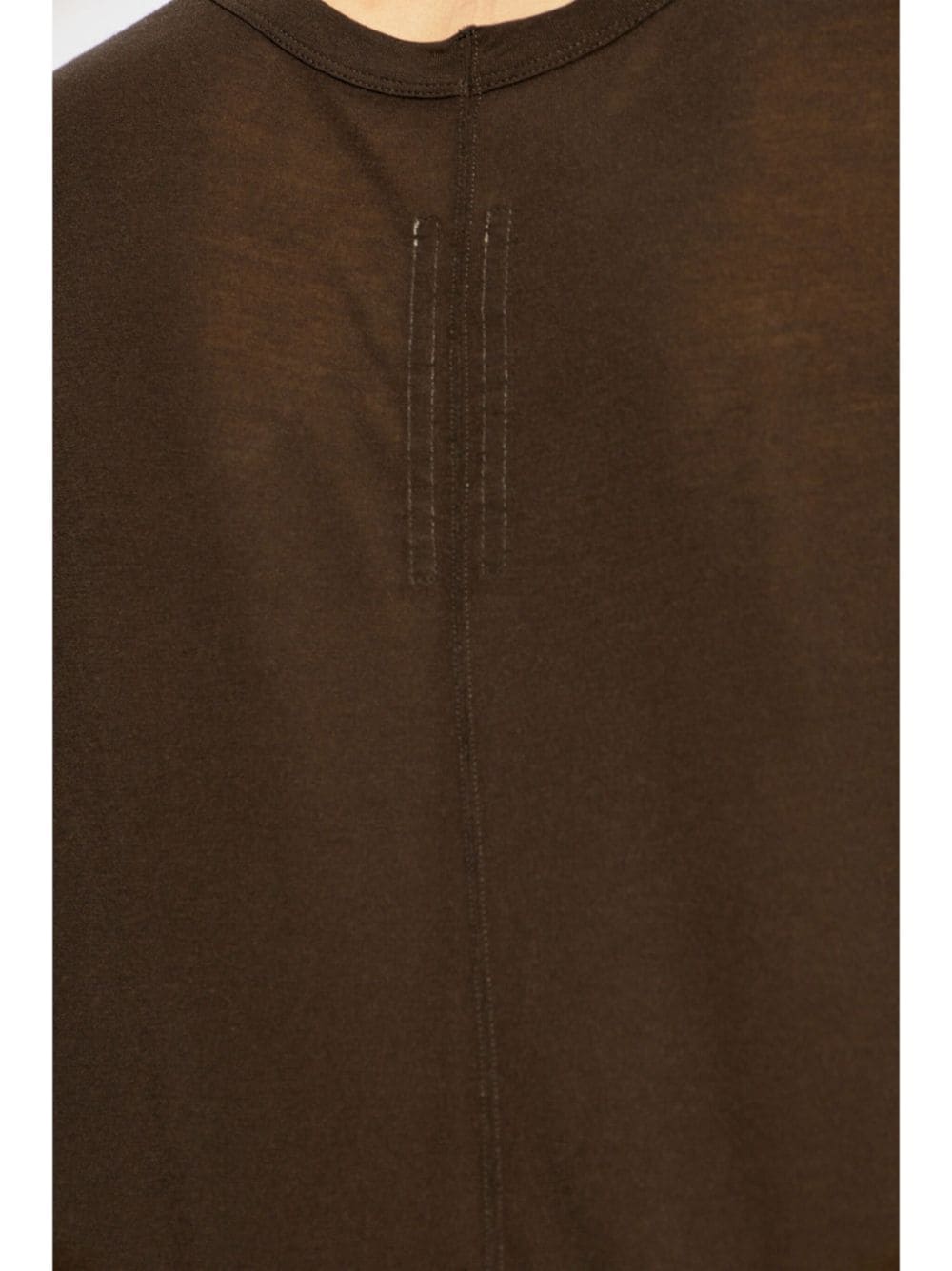 Shop Rick Owens Round-neck T-shirt In Brown