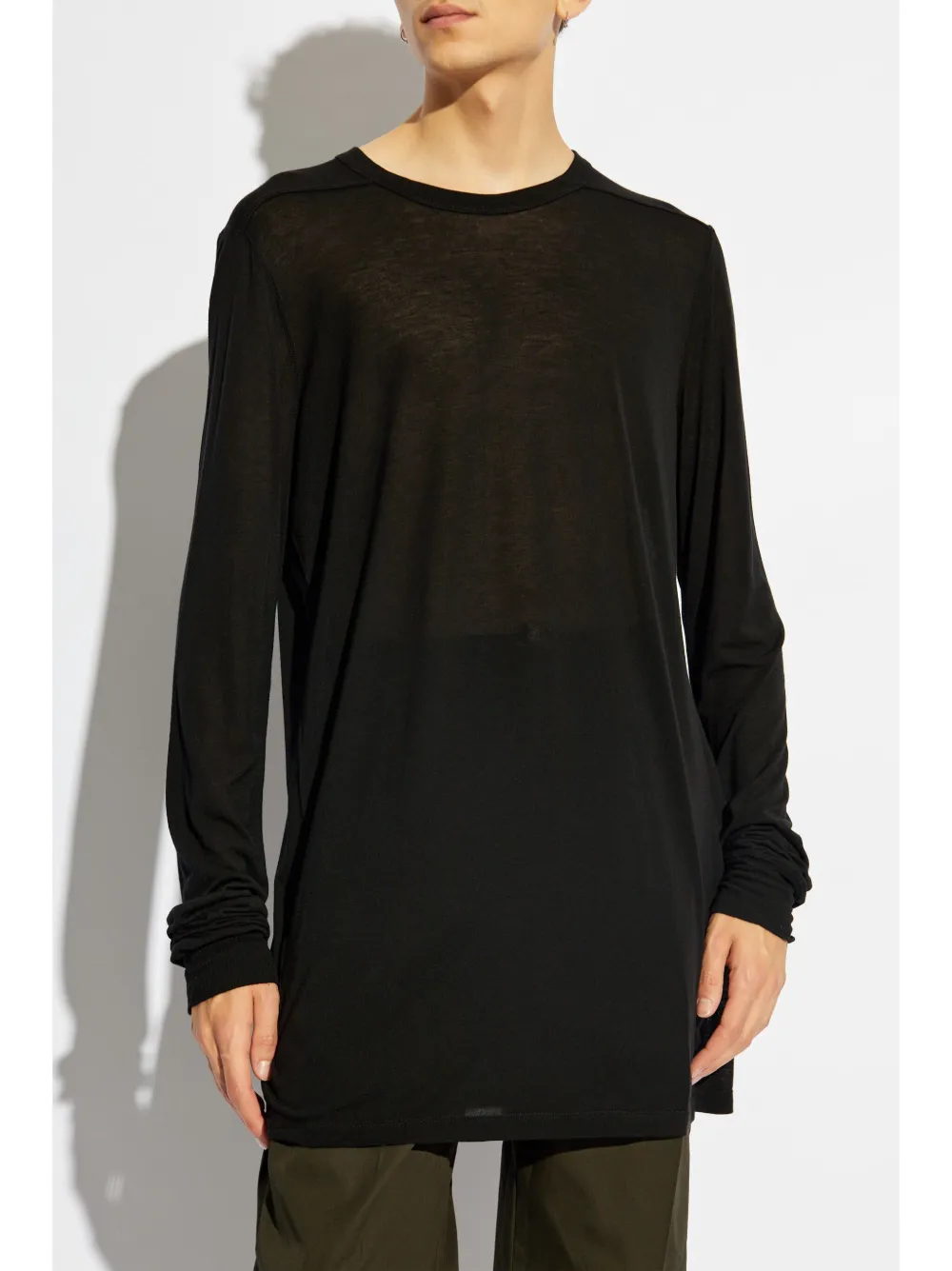 Rick Owens T-shirt met ronde hals Zwart