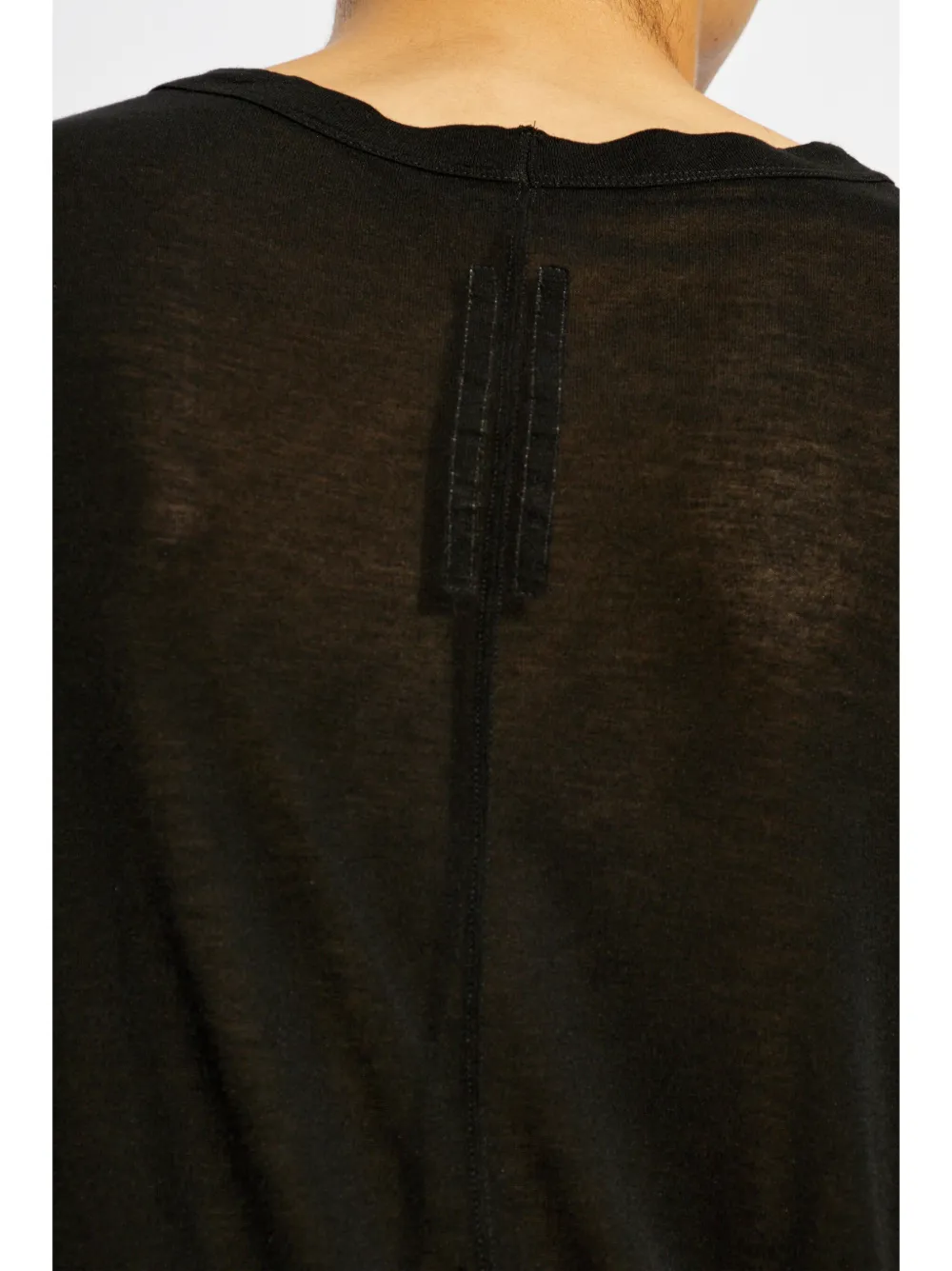 Rick Owens T-shirt met ronde hals Zwart
