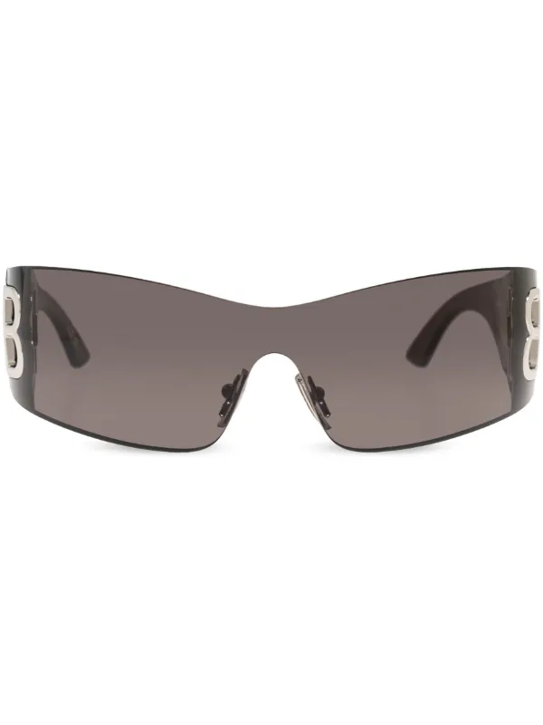 Balenciaga Eyewear シールド サングラス | ブラック | FARFETCH JP