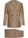 Giorgio Armani double-breasted wool suit - Neutrals
