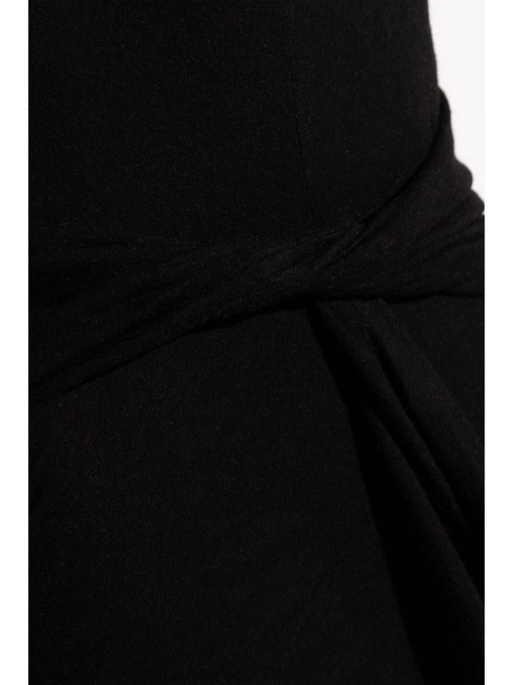 Shop Rick Owens Twist Skirt In Black