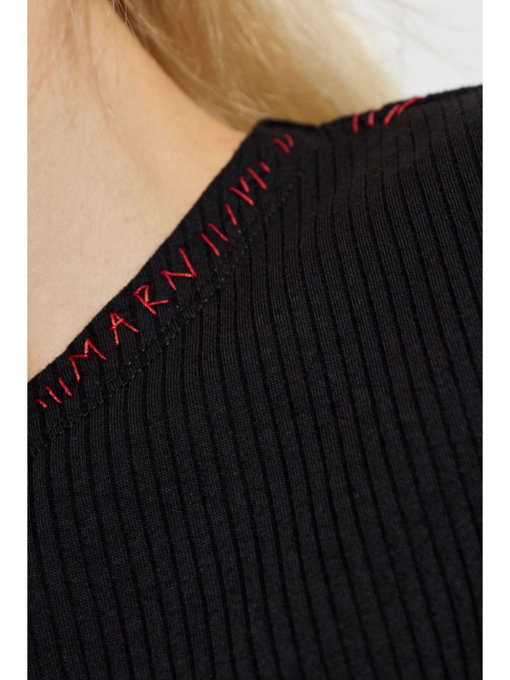 Marni logo-embroidered T-shirt Women