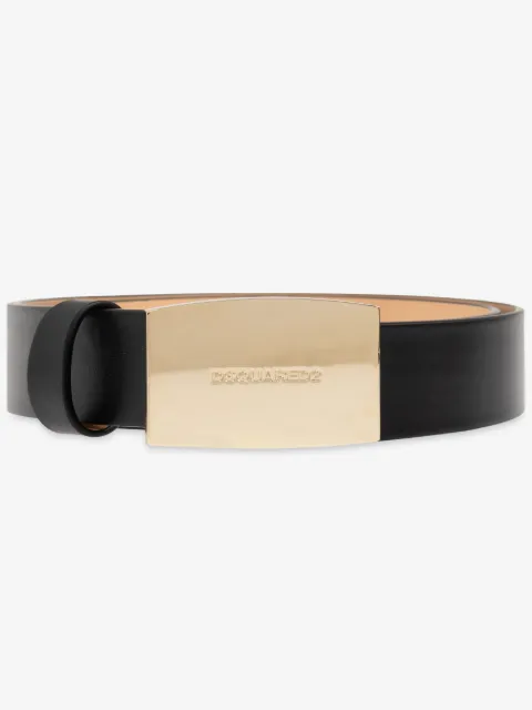 DSQUARED2 logo plaque belt