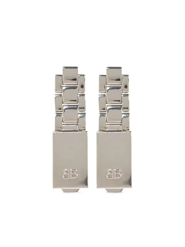 ☆BALENCIAGA☆ロゴシルバーピアス Balenciaga BBロゴ ピアス