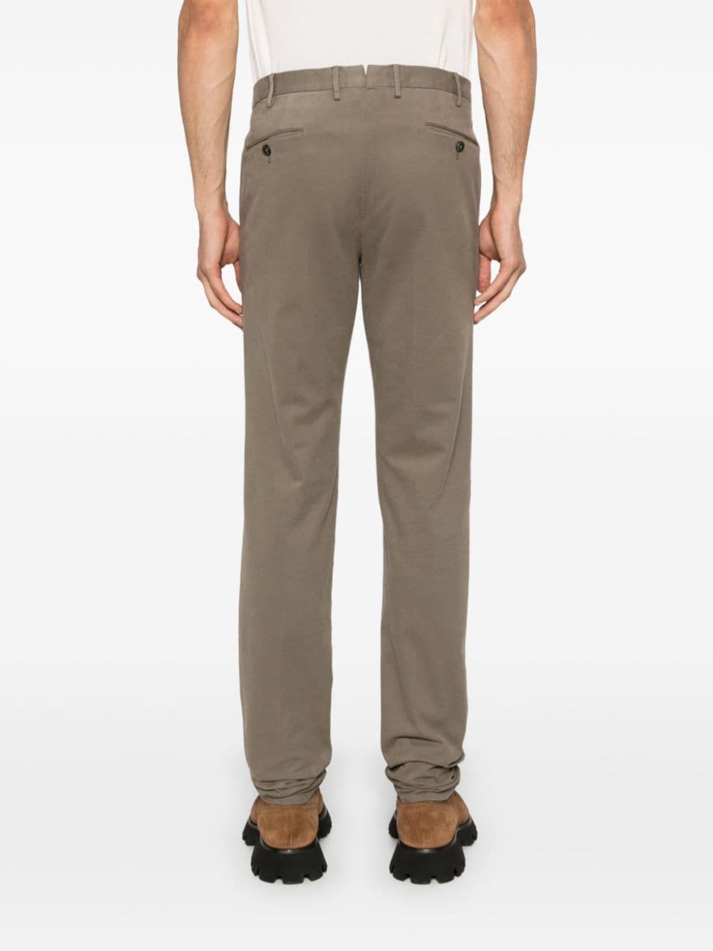 Shop Pt Torino Slim-fit Trousers In Neutrals