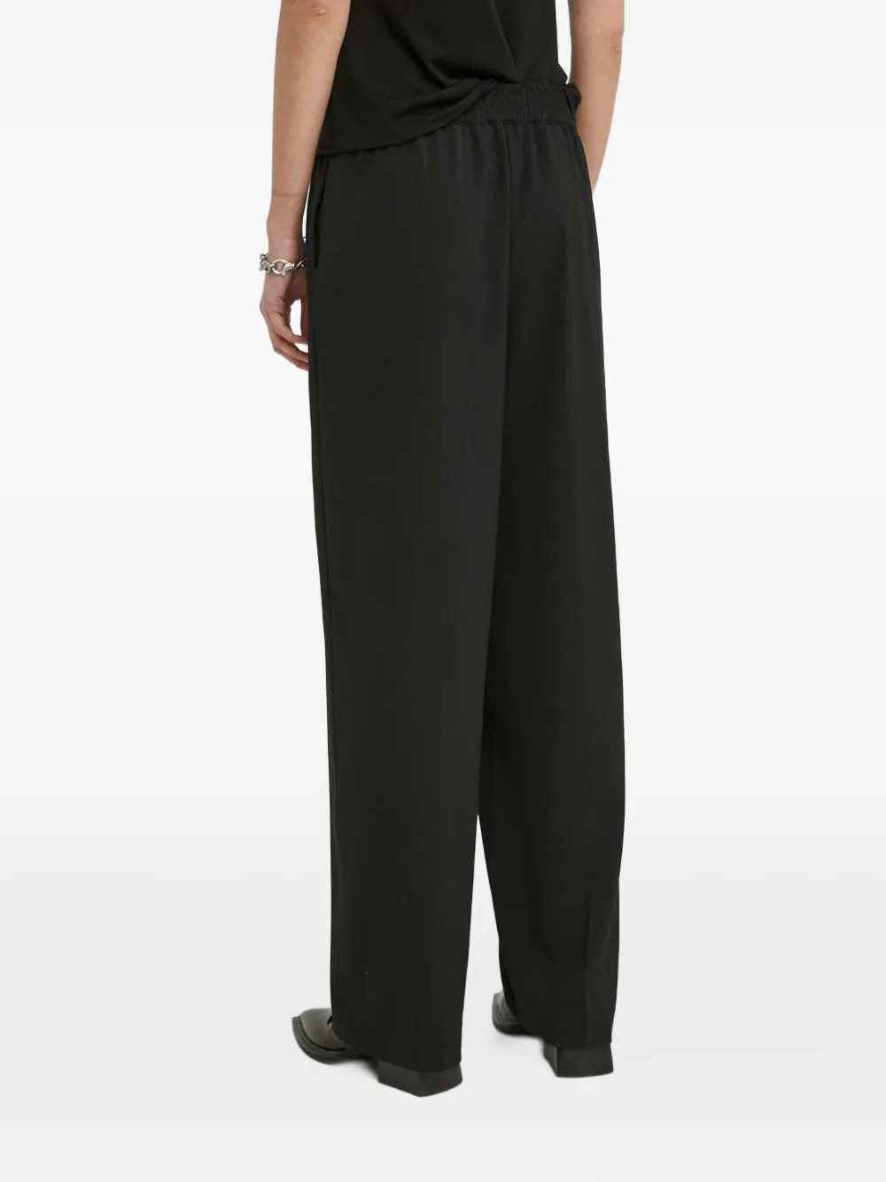 SAMSOE Palazzo plooibroek Zwart