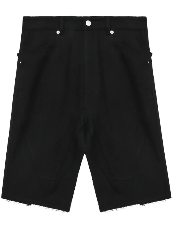 Rick Owens Raw-cut Midi Skirt in Black
