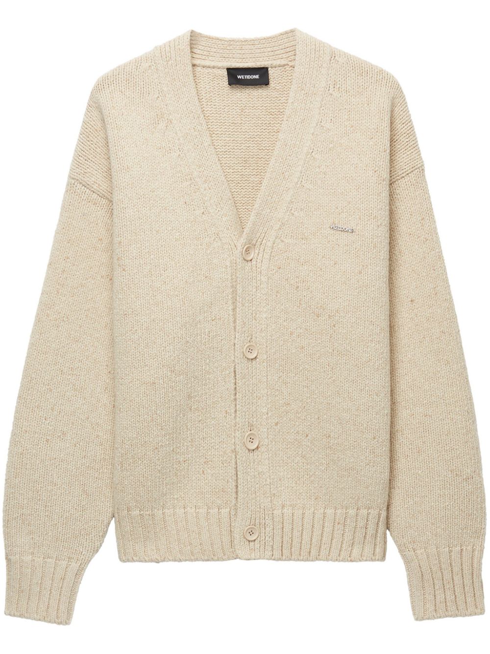 Shop We11 Done Wool-blend Cardigan In Neutrals