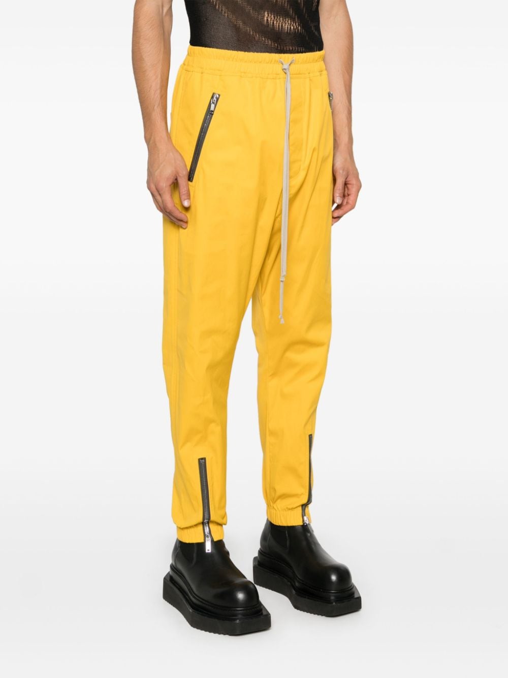 Shop Rick Owens Tecuatl Trousers In Yellow