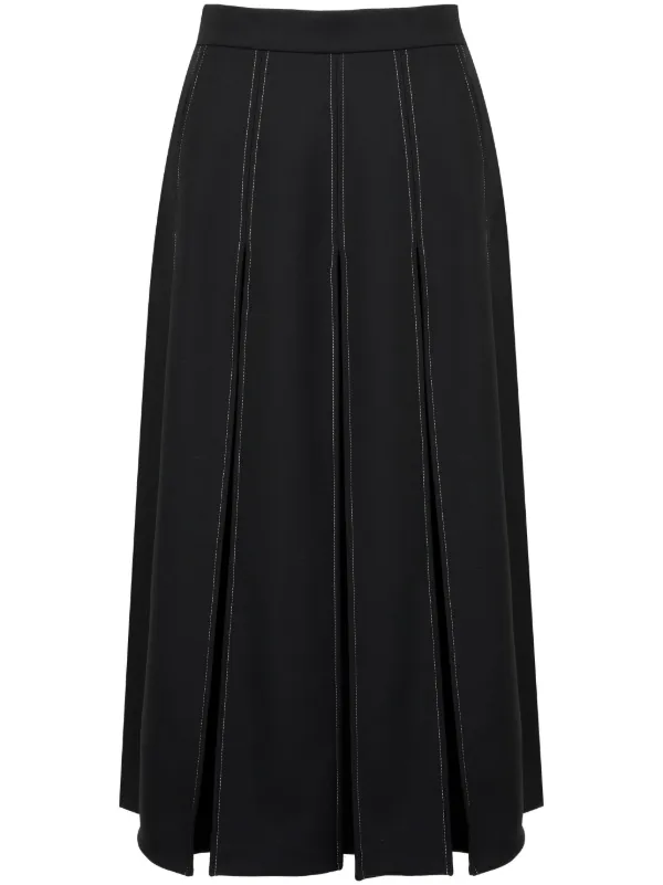 Ports 1961 cut-out Midi Skirt | Black | FARFETCH