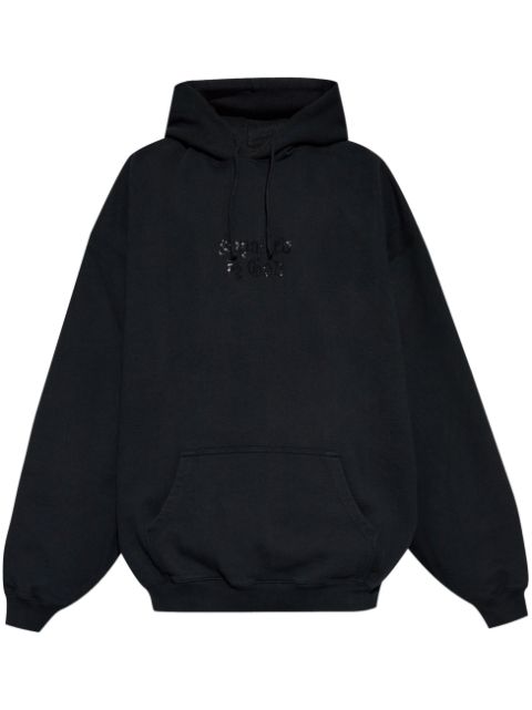 VETEMENTS logo印花棉连帽衫