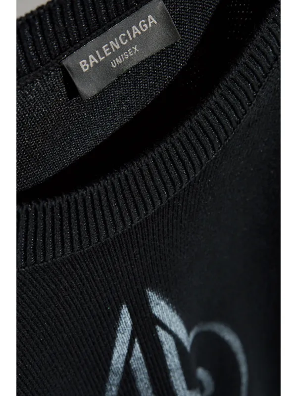 Balenciaga logo-print Sweatshirt | Black | FARFETCH