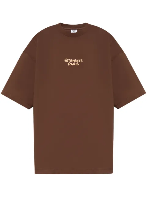 VETEMENTS logo-print cotton T-shirt