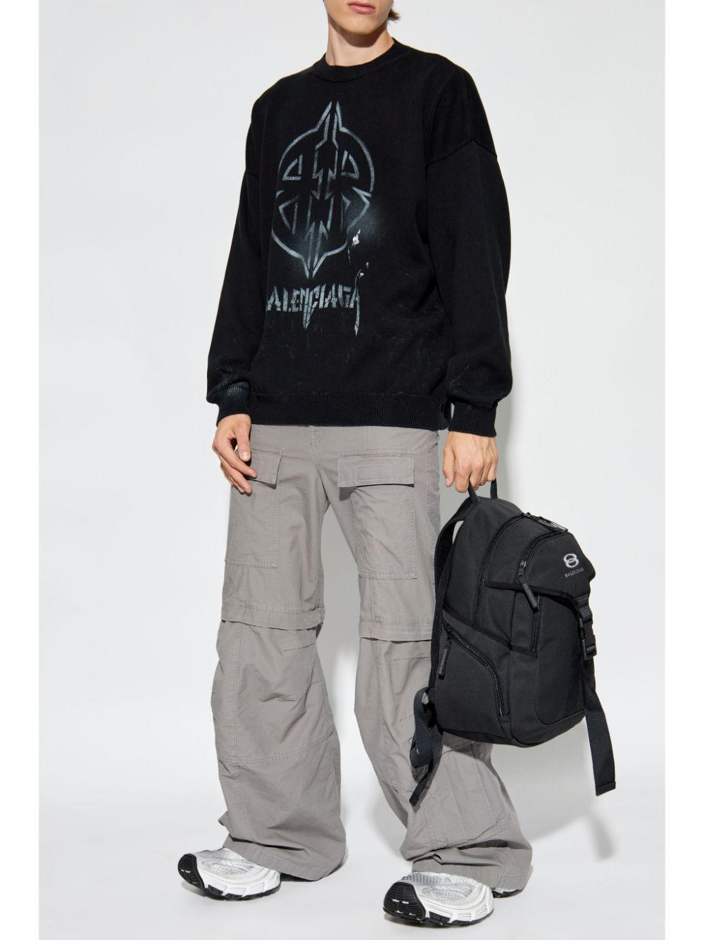 Balenciaga Straight cargo broek - Grijs