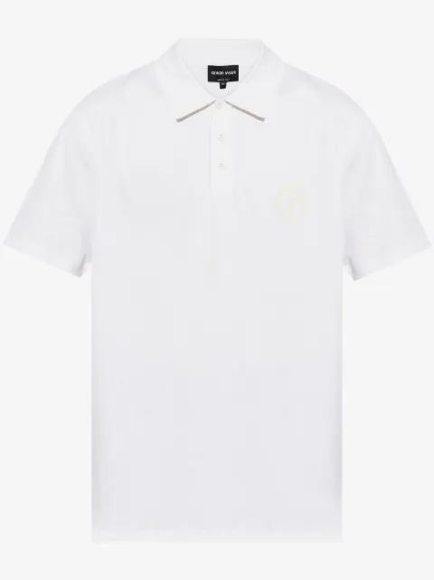 Giorgio Armani logo-embroidered polo shirt