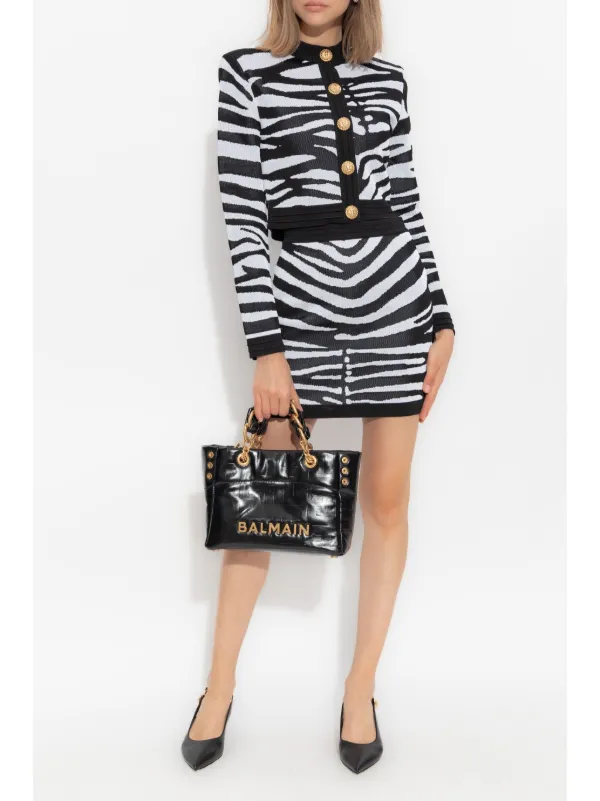 BALMAIN/スカート Balmain ゼブラパターン スカート | ブラック | FARFETCH JP