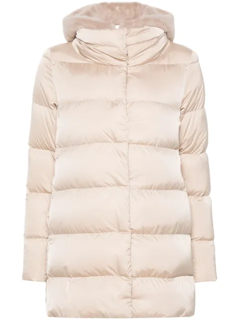 Herno faux-fur quilted down coat