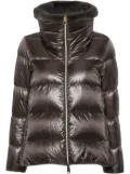 Herno faux-fur collar padded jacket - Grey